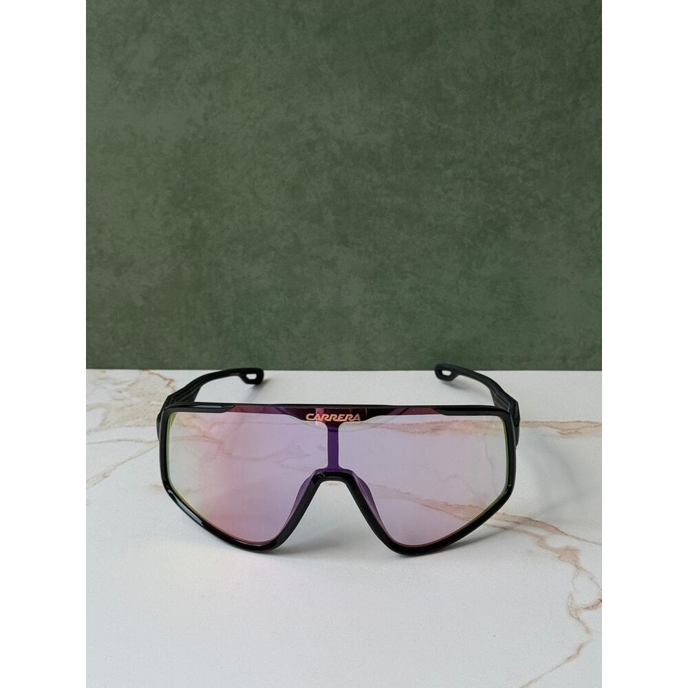 NEW Carrera 4017/S Mask Shield Sunglasses Black Mirror Lens - Picture 4 of 7
